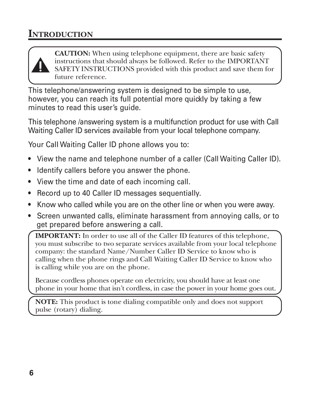 GE 25898A, 55898580 manual Introduction 