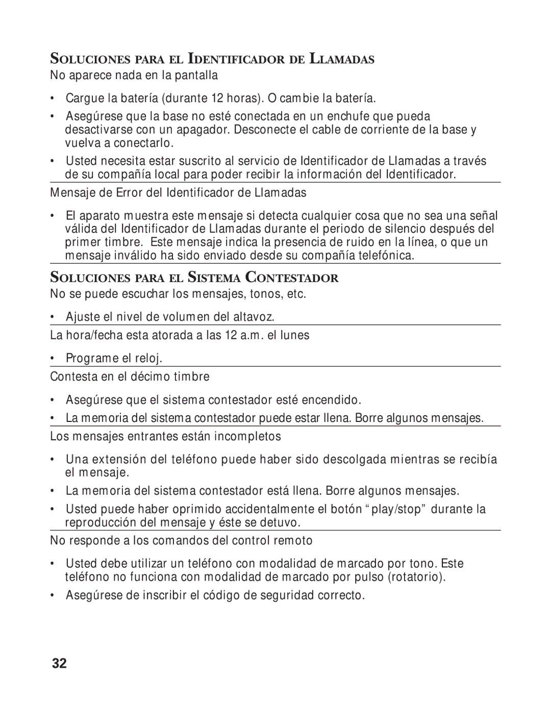 GE 25898A, 55898580 manual Asegúrese de inscribir el código de seguridad correcto 