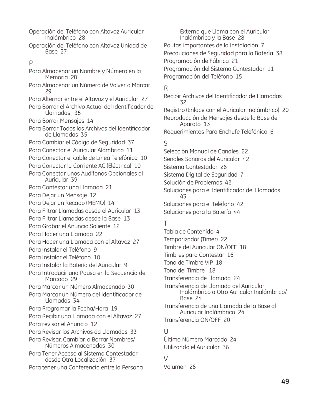 GE 25982 manual Para Conectar unos Audífonos Opcionales al Auricular 