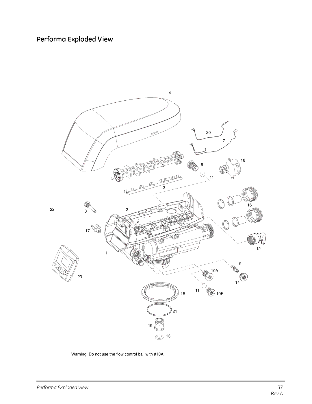 GE 263, 268 manual Performa Exploded View 