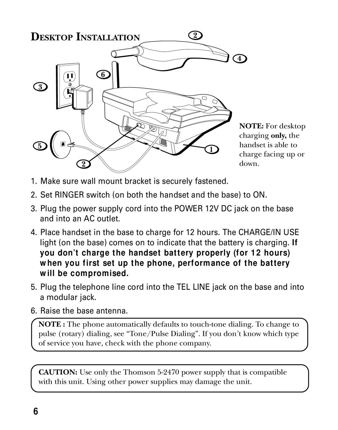 GE 26936 manual Desktop Installation 