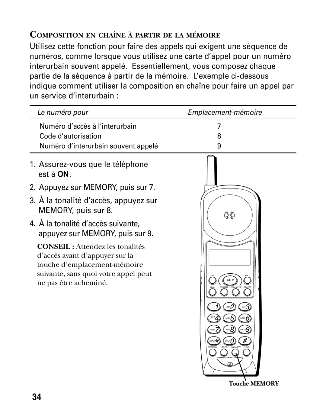 GE 26936 manual Le numéro pour 