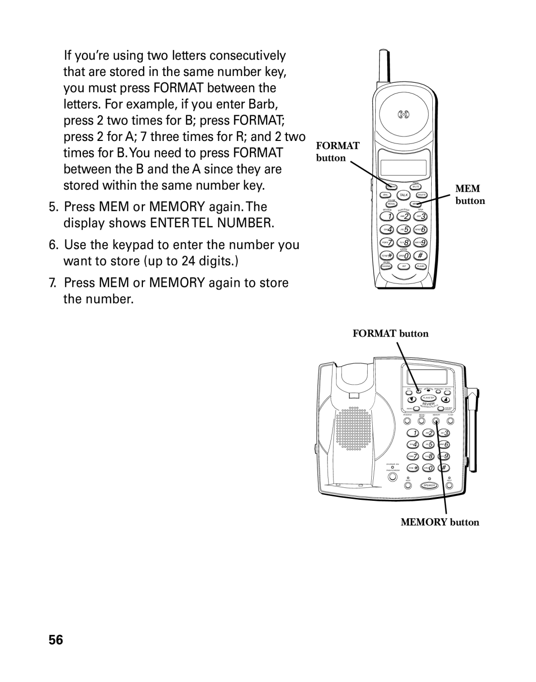 GE 26939 manual Format button 