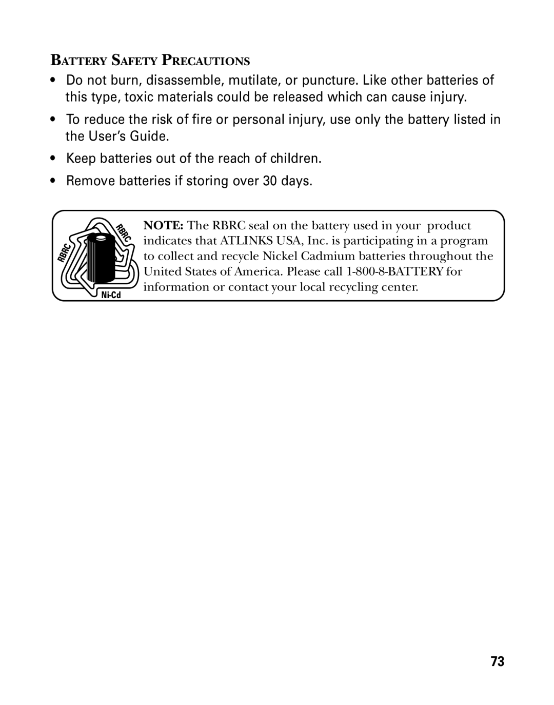 GE 26939 manual Battery Safety Precautions 