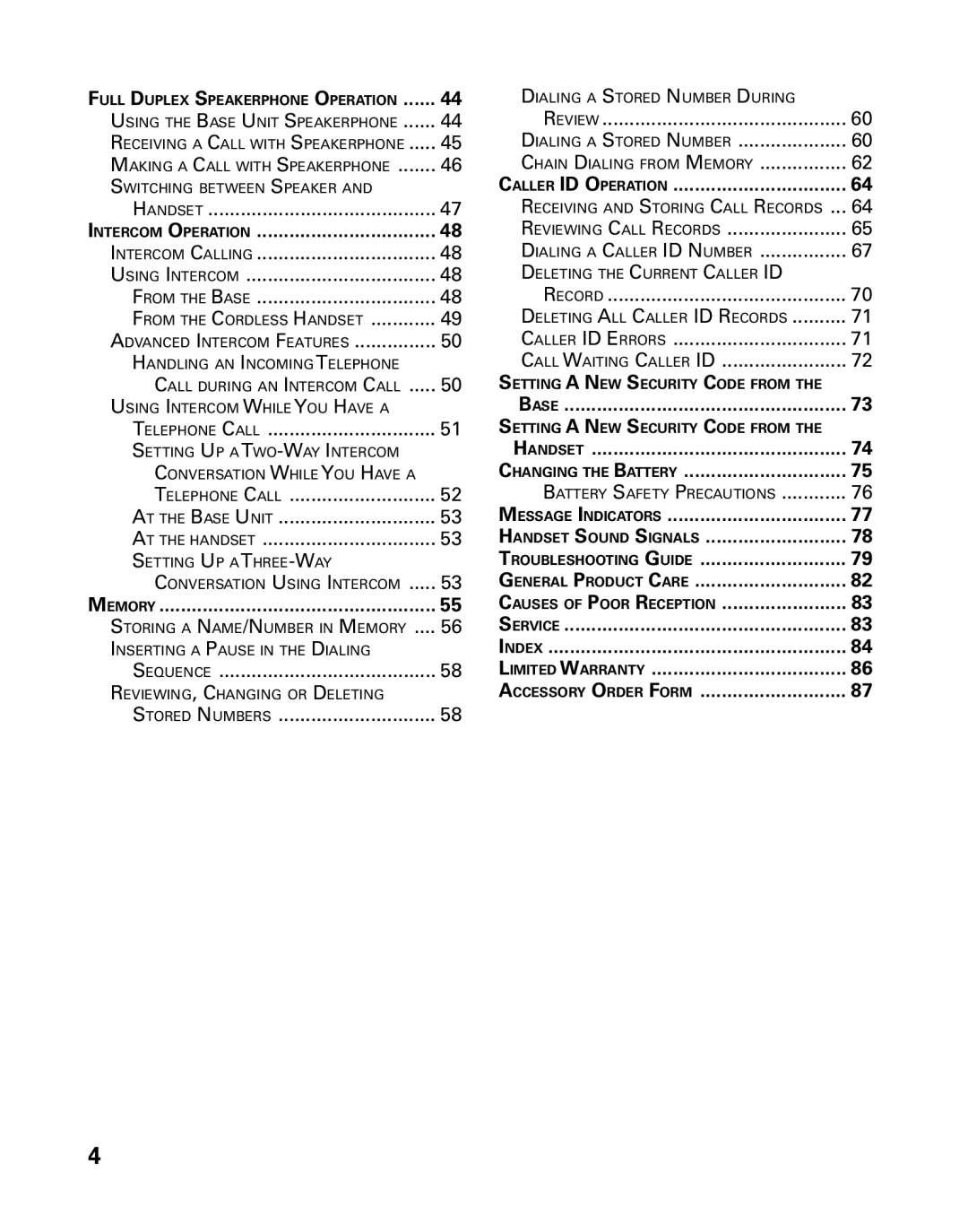 GE 26958 manual Base 