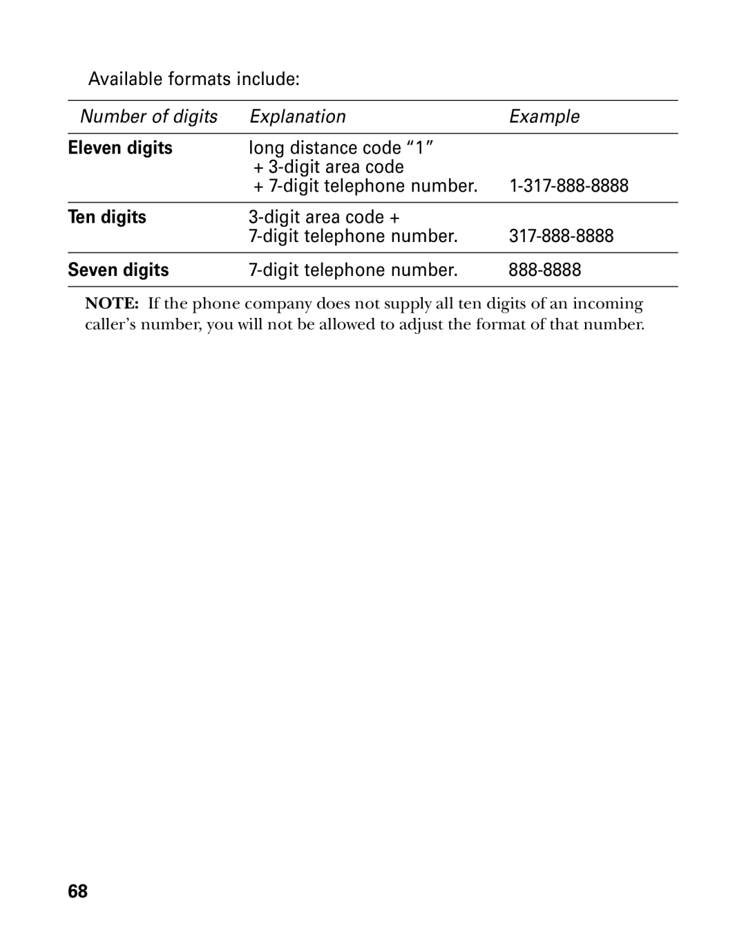 GE 26958 manual Eleven digits 