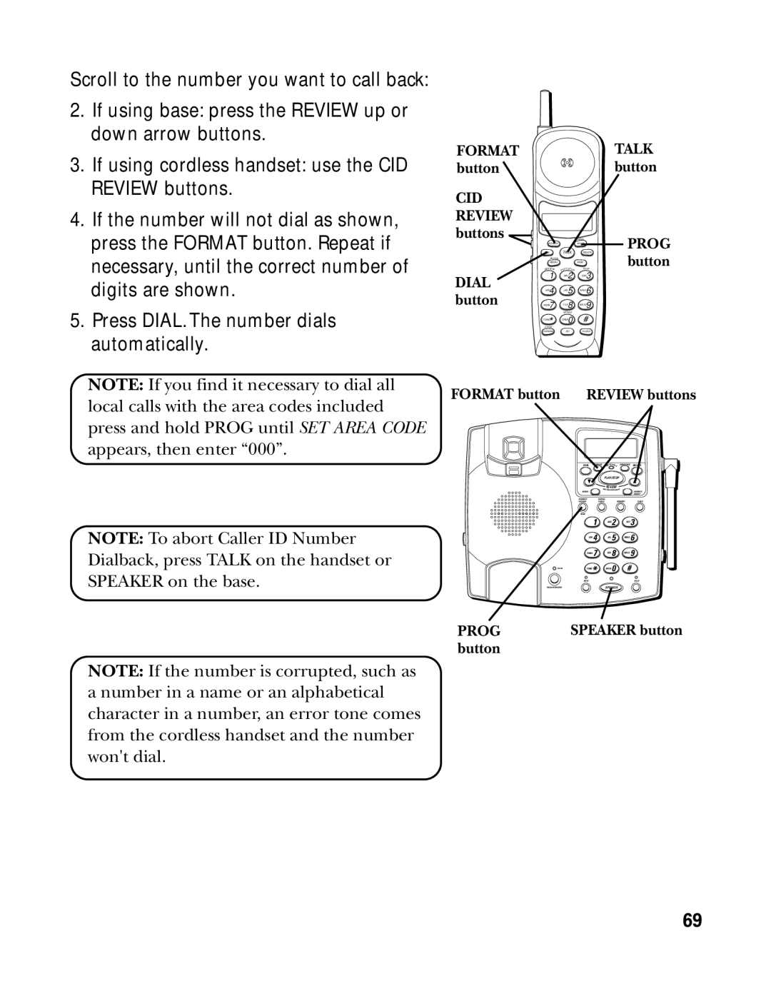 GE 26958 manual Format Talk 