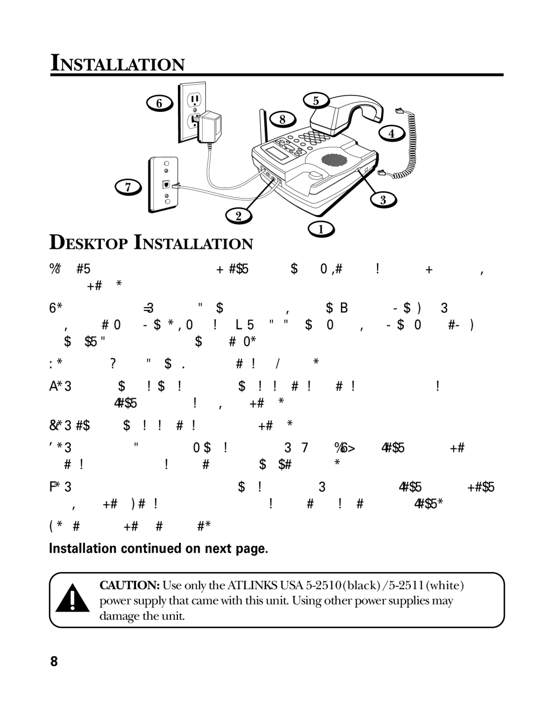 GE 26958 manual Desktop Installation, Installation on next 