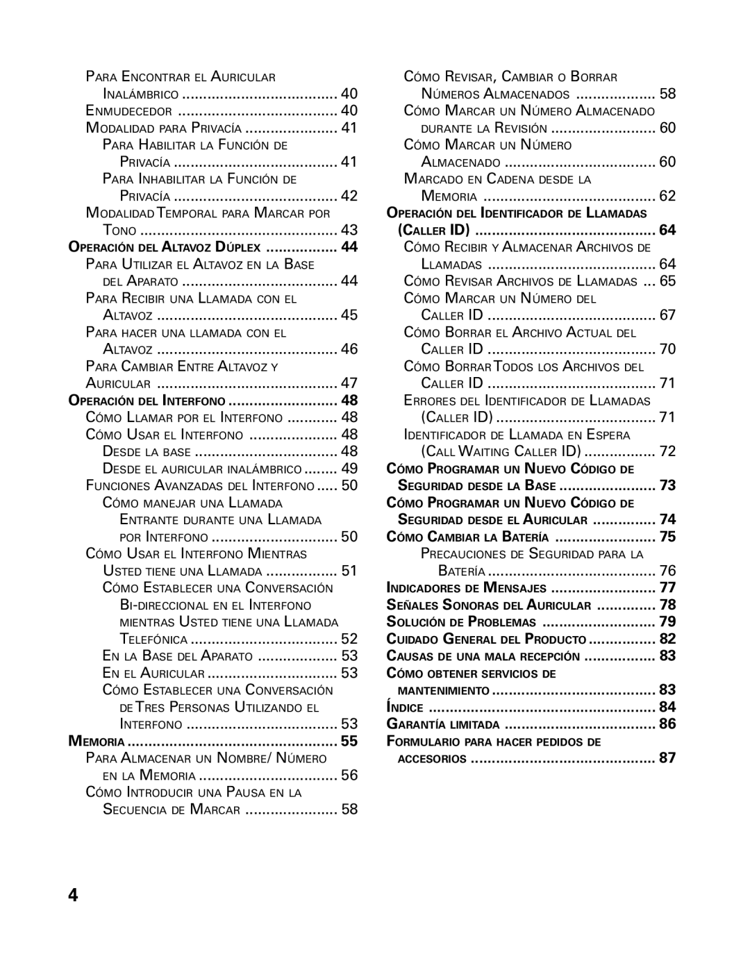 GE 26958 manual Mantenimiento 