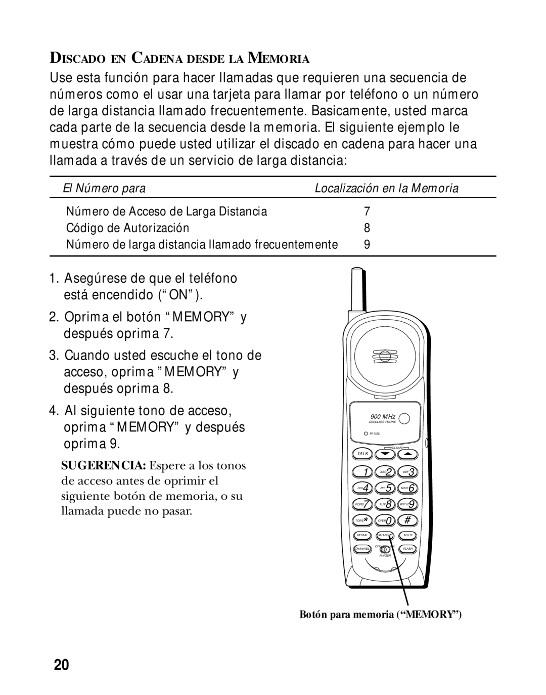 GE 26980, 26981 manual El Número para 