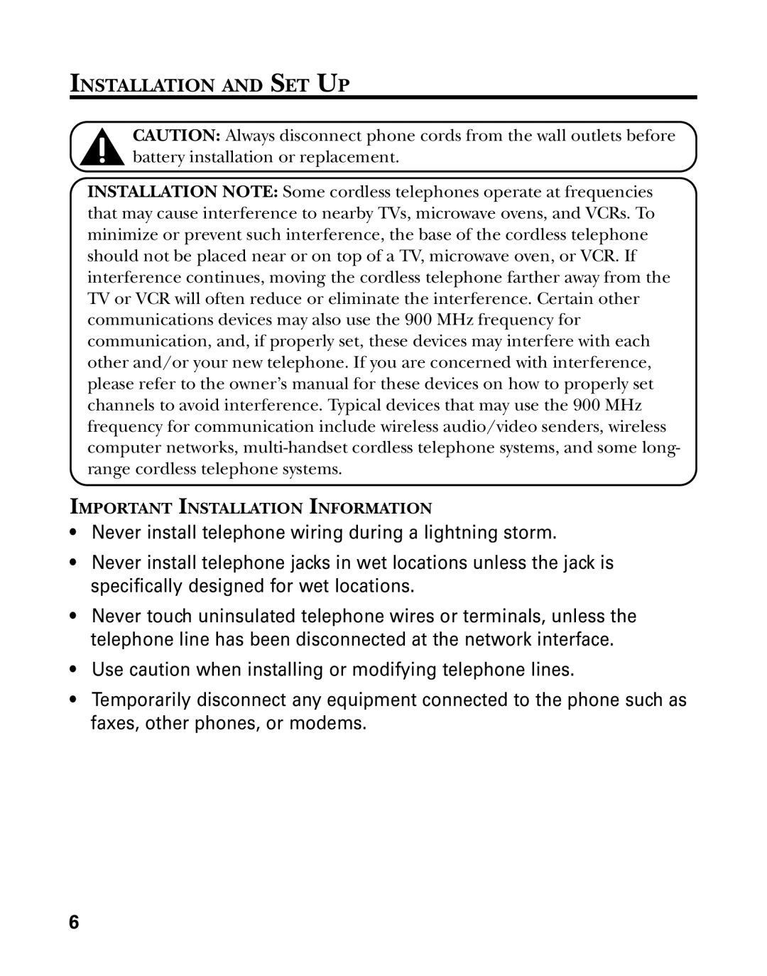 GE 26998 manual Installation and SET UP, Important Installation Information 