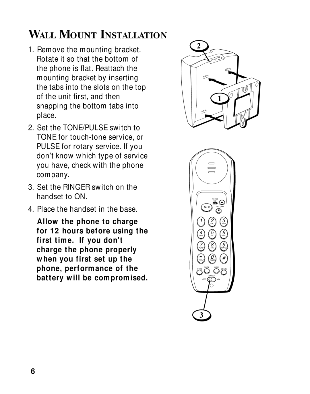 GE 27700 manual Wall Mount Installation 