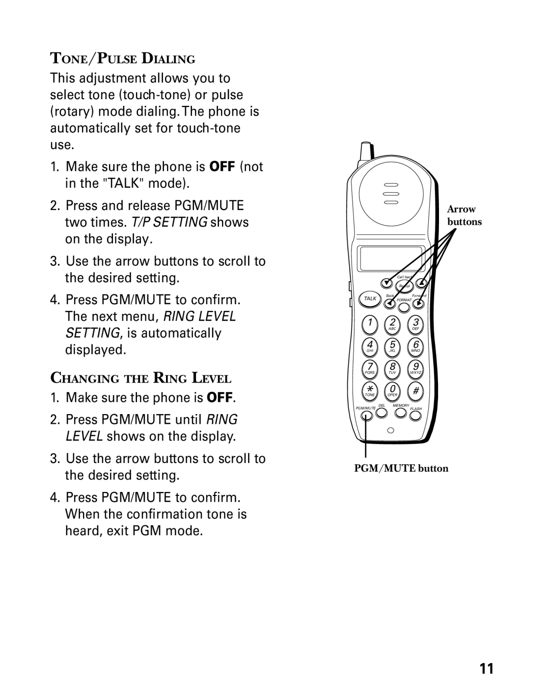 GE 27730 manual Make sure the phone is OFF 