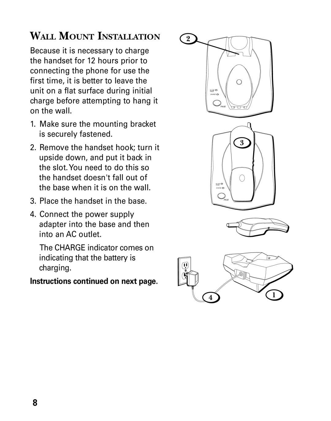 GE 27730 manual Wall Mount Installation 