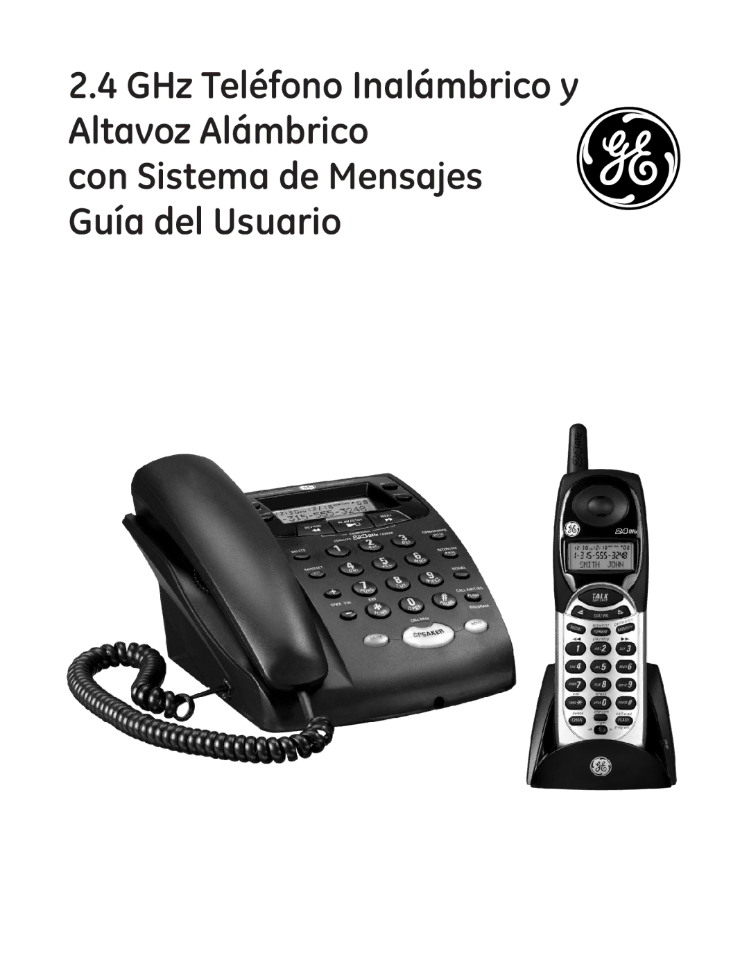 GE 27881 manual GHz Teléfono Inalámbrico y Altavoz Alámbrico 