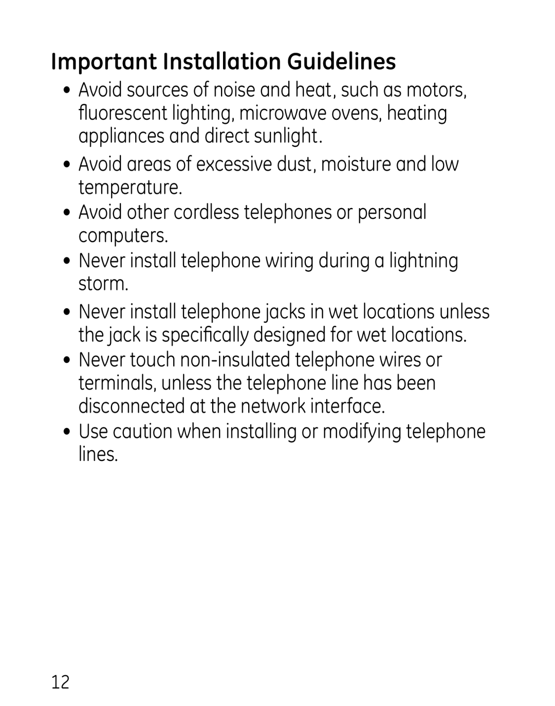 GE 27906 manual Important Installation Guidelines 