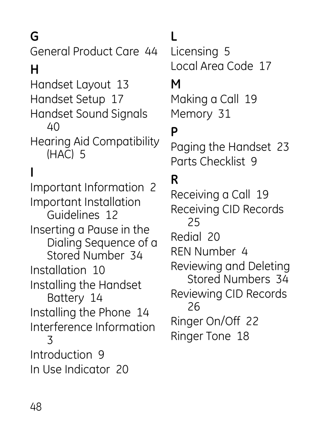 GE 27906 manual 