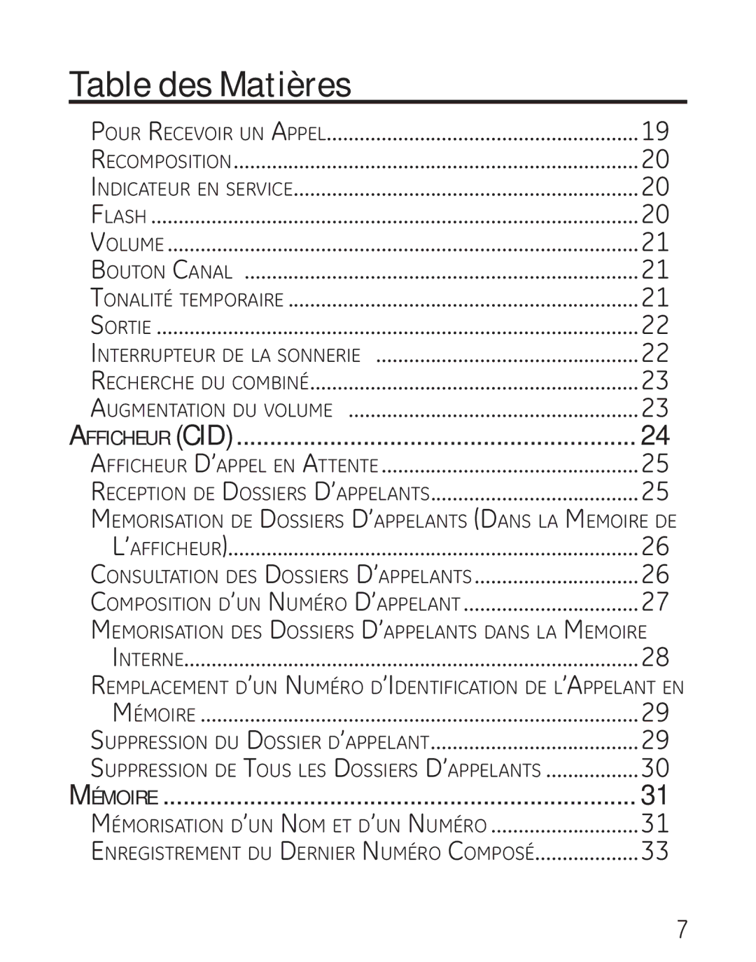 GE 27906 manual Mémorisation d’un Nom et d’un Numéro 