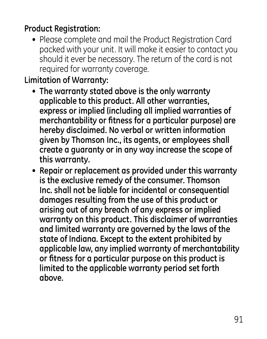 GE 7907, 27918, 00019188 manual Product Registration 