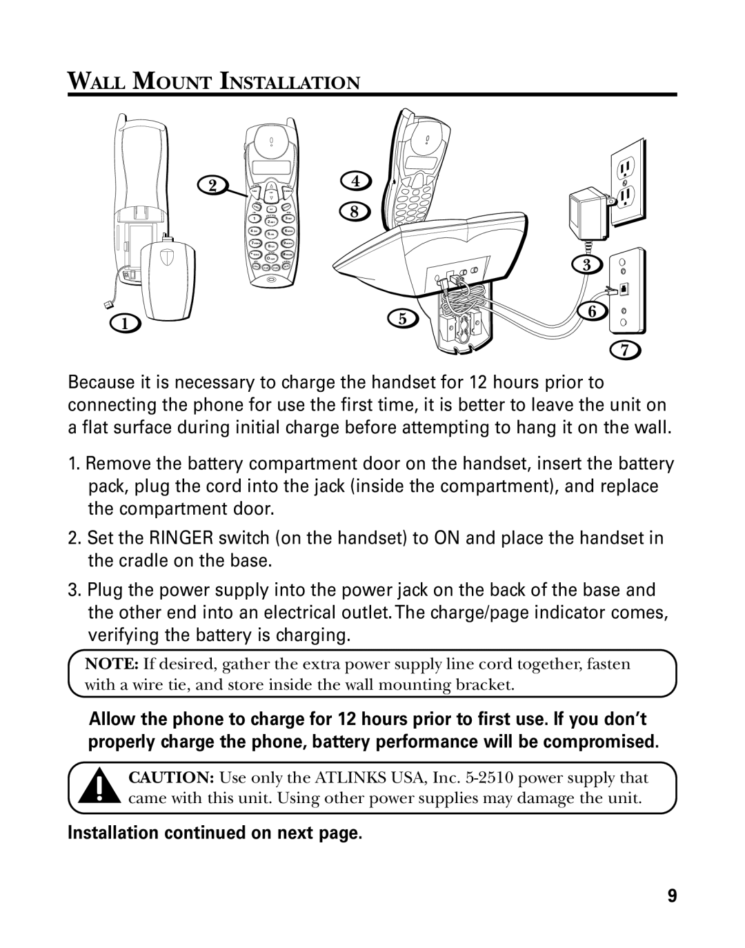 GE 27939 manual Wall Mount Installation, Installation on next 