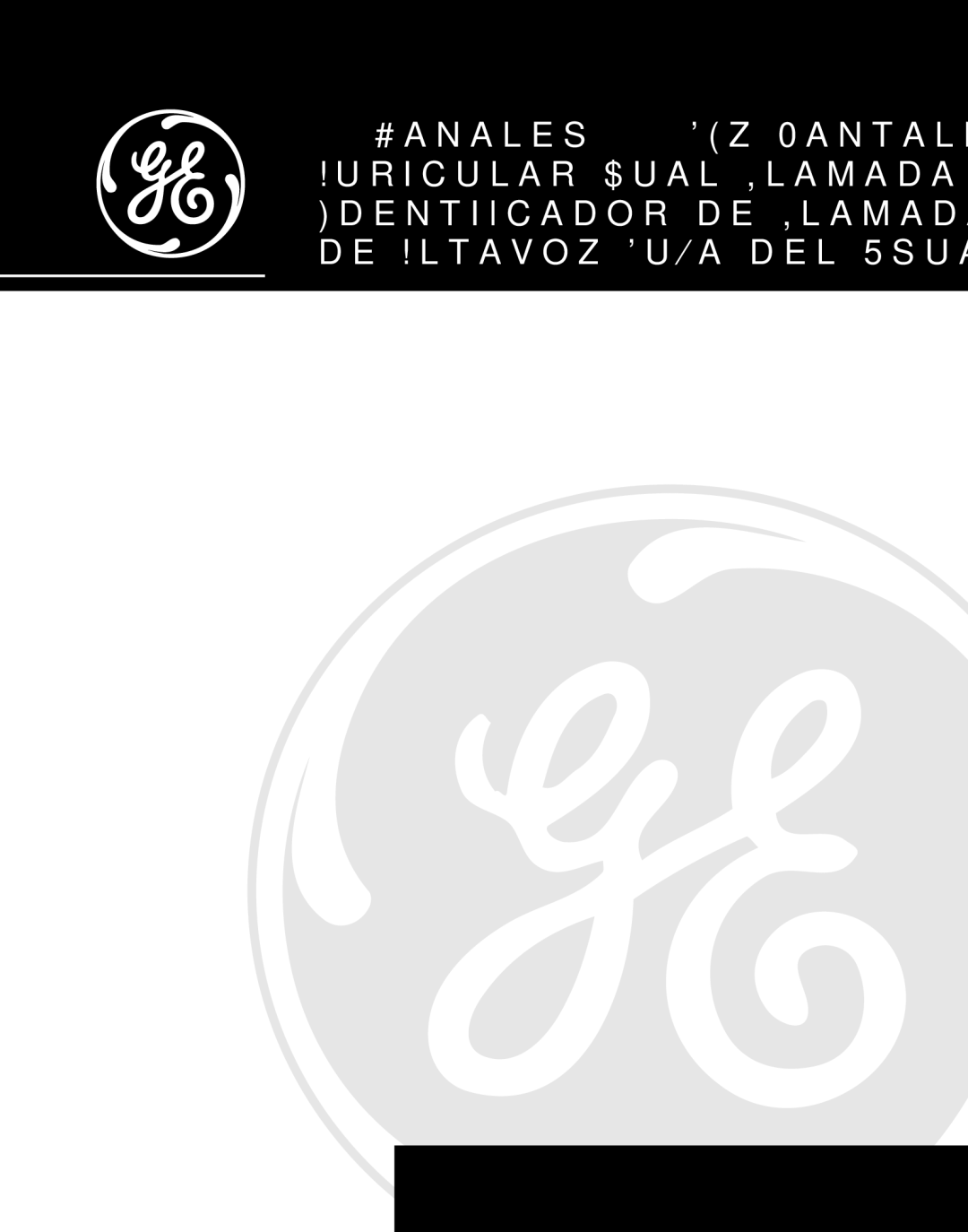 GE 27944 manual 