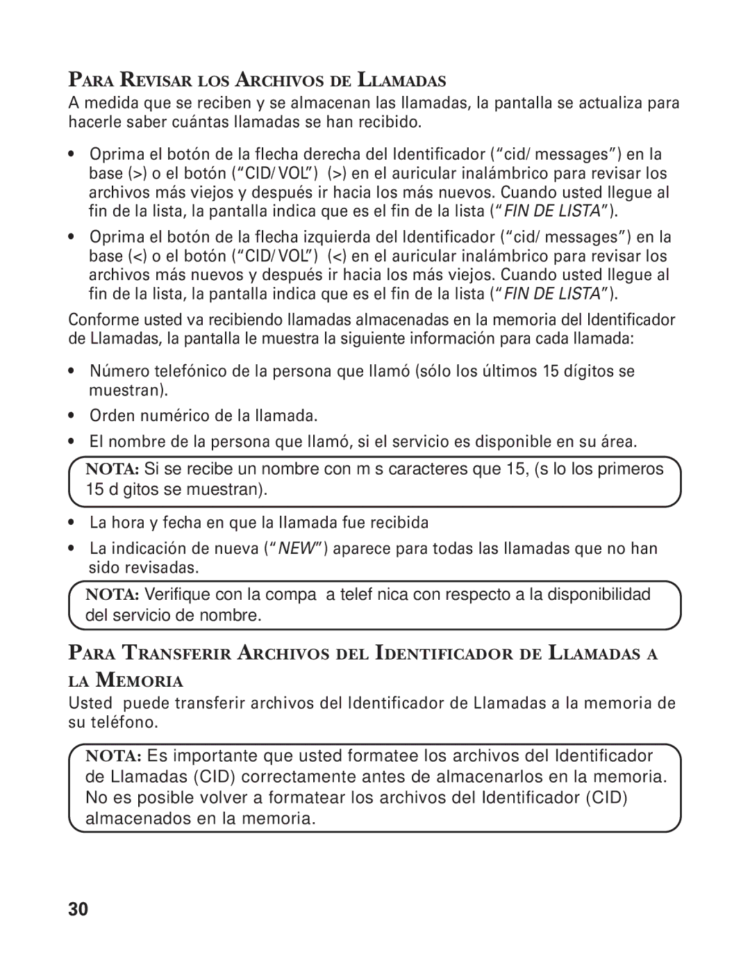 GE 27959 manual Para Revisar LOS Archivos DE Llamadas 