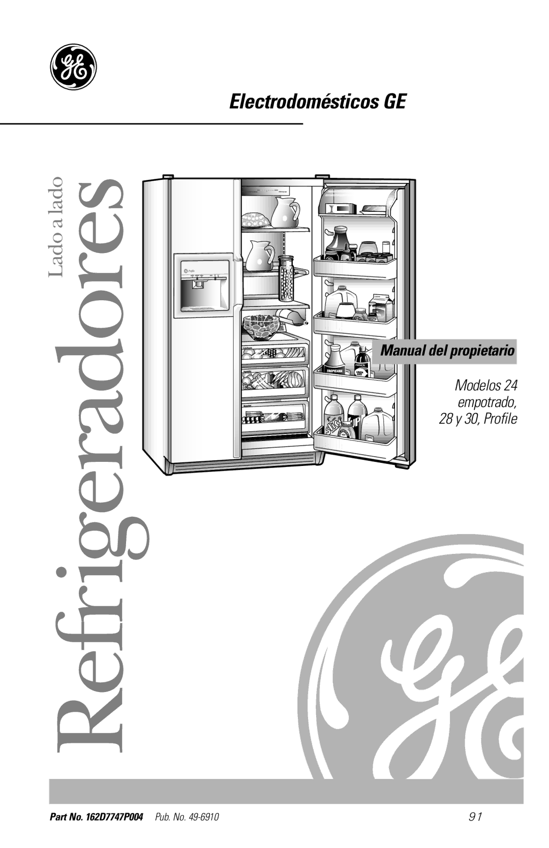 GE 28, 30 owner manual Electrodomésticos GE, Manual del propietario 