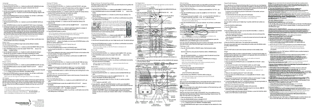 GE 28031xx3, 28031xx4, 28031B, 28031xx2, 28031xx1, 00007707 owner manual Telephone Operation 