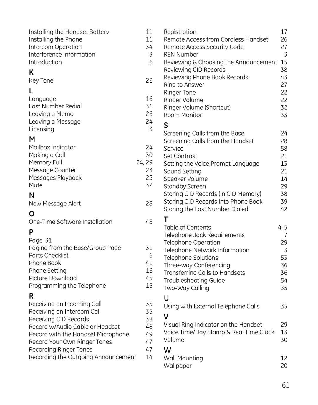 GE 28041 manual Volume Record Your Own Ringer Tones Recording Ringer Tones 