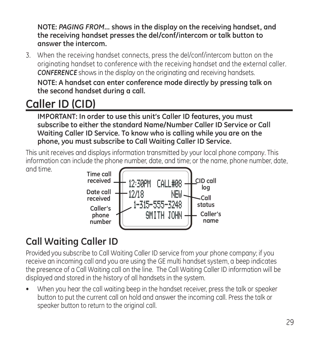 GE 28118 manual 