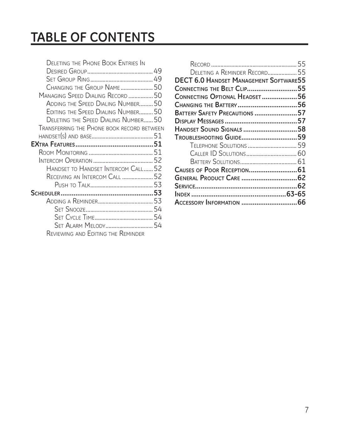 GE 28128 manual EXtra Features 