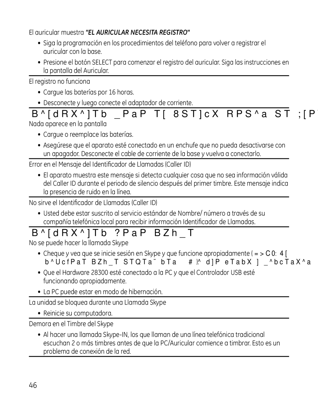 GE 28300 setup guide Soluciones para el Identificador de Llamadas, Soluciones Para Skype 