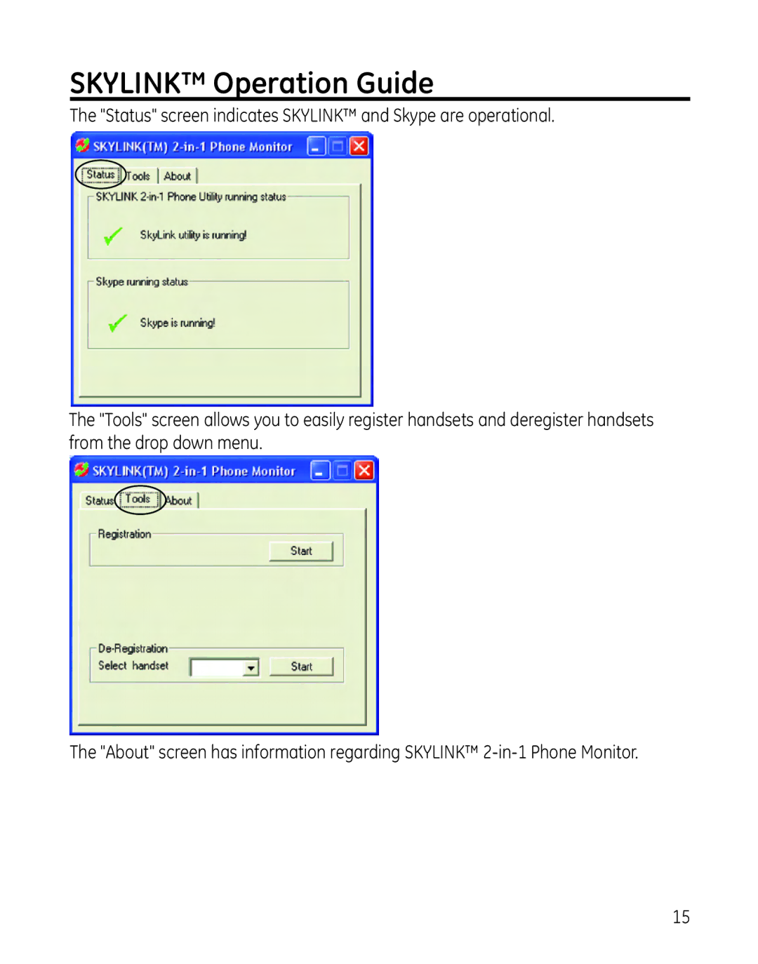 GE 28300 setup guide Skylink Operation Guide 