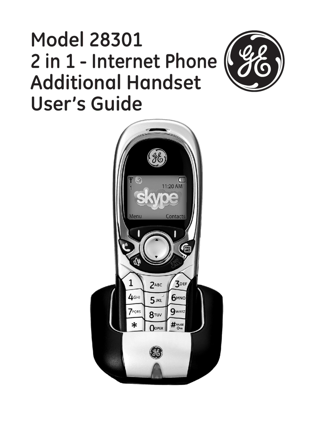 GE 28301 manual Model 1 Internet Phone Additional Handset User’s Guide 