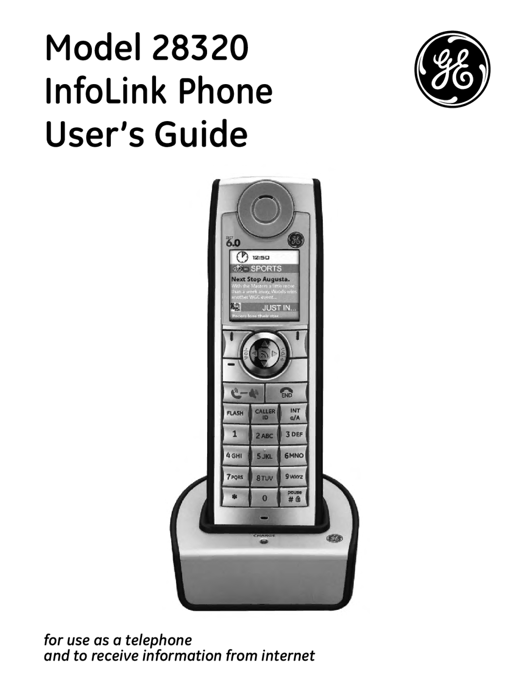 GE 00018937, 28320xx2 manual Model InfoLink Phone User’s Guide 