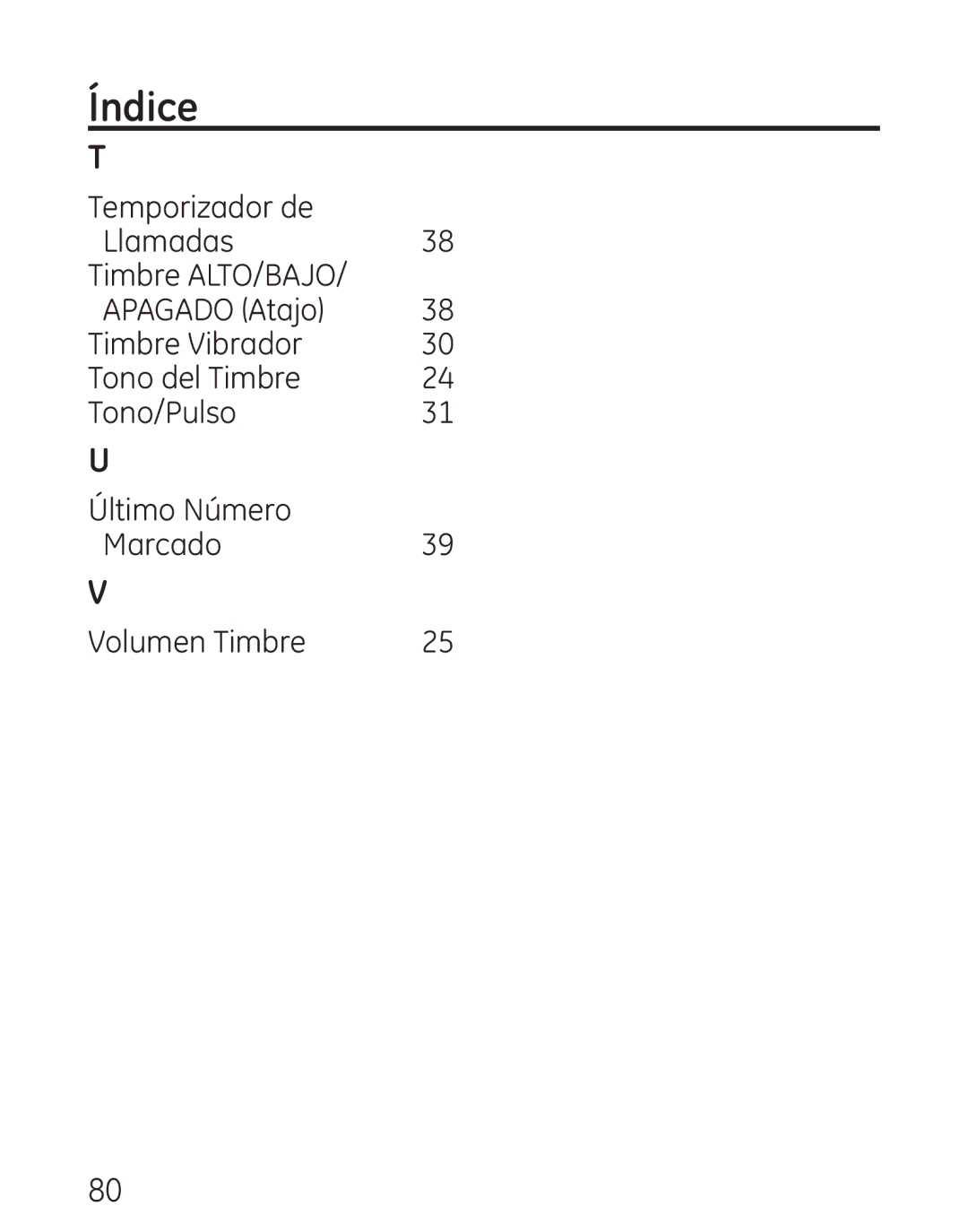 GE 29111 Series manual Índice 