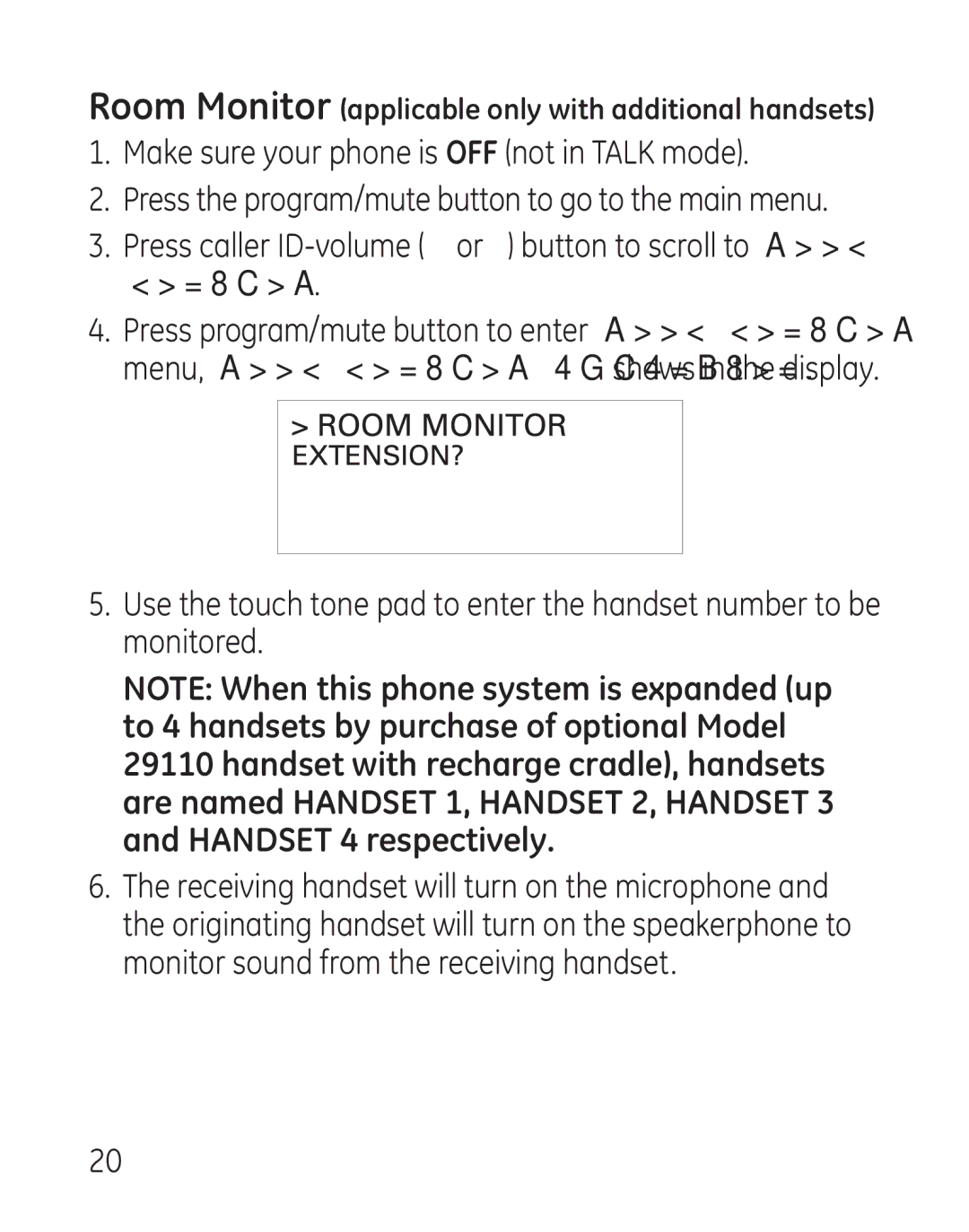 GE 29111 Series manual Make sure your phone is OFF not in Talk mode 