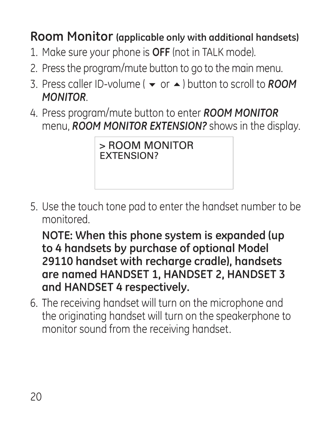 GE 29111 manual Make sure your phone is OFF not in Talk mode 