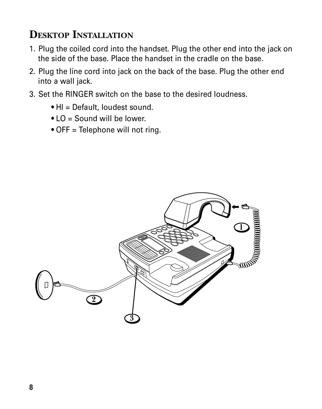 GE 29391 manual Desktop Installation 