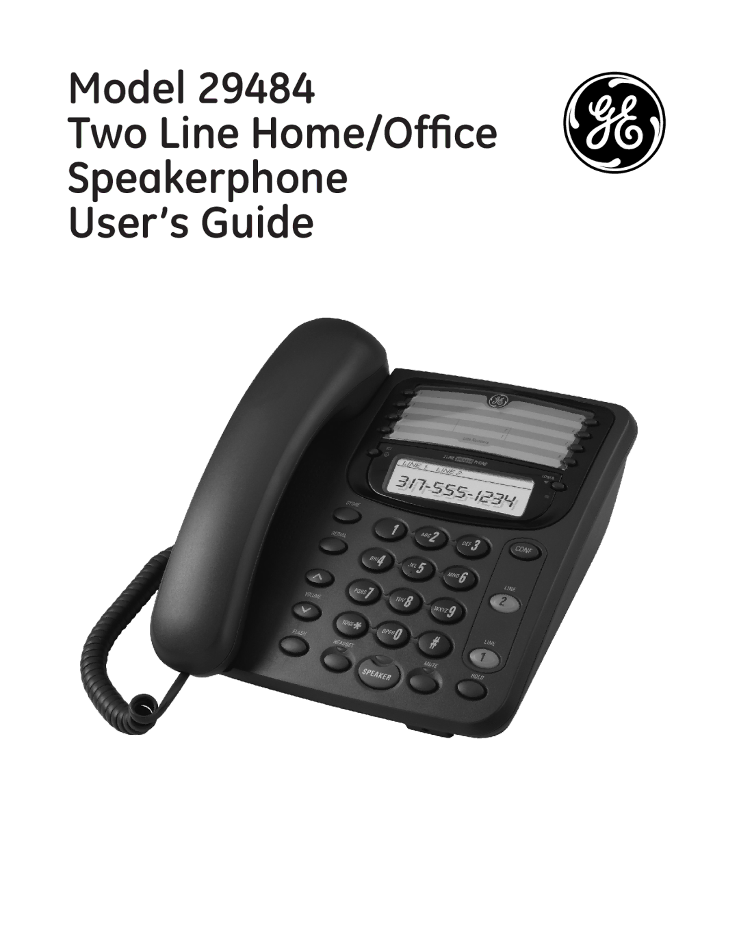 GE 29484GE2 manual Model Two Line Home/Office Speakerphone User’s Guide 