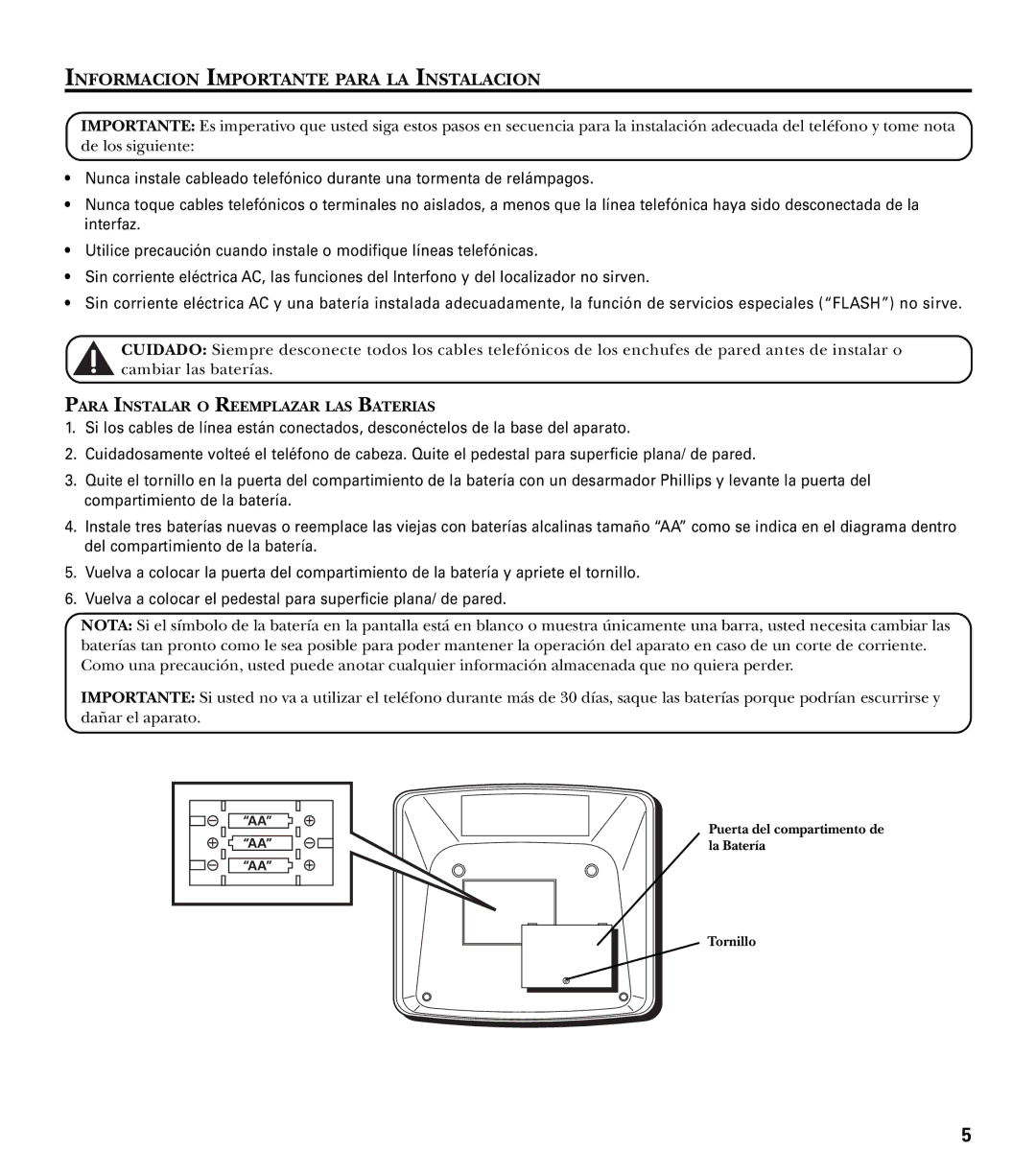 GE 29487 manual Informacion Importante Para LA Instalacion 