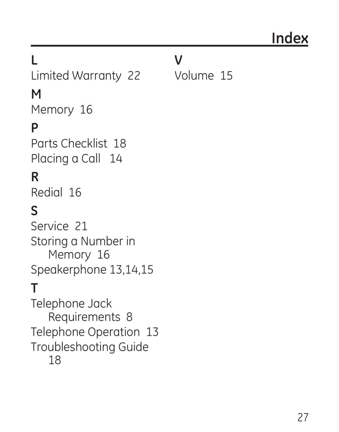 GE 29568 manual Limited Warranty 