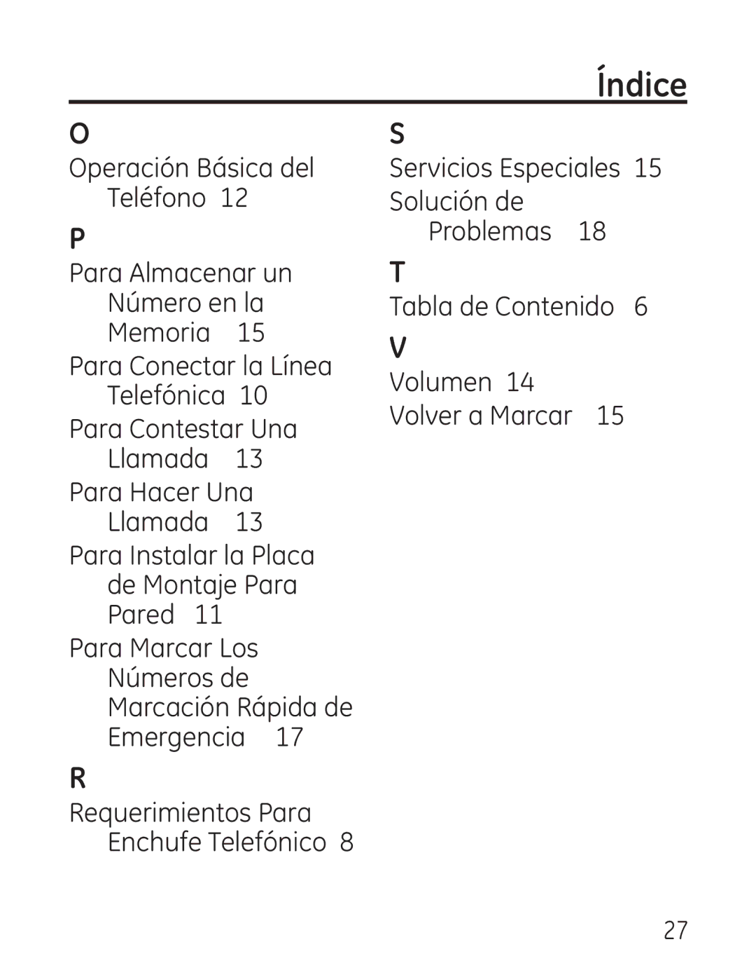 GE 29568 manual Para Conectar la Línea Telefónica 