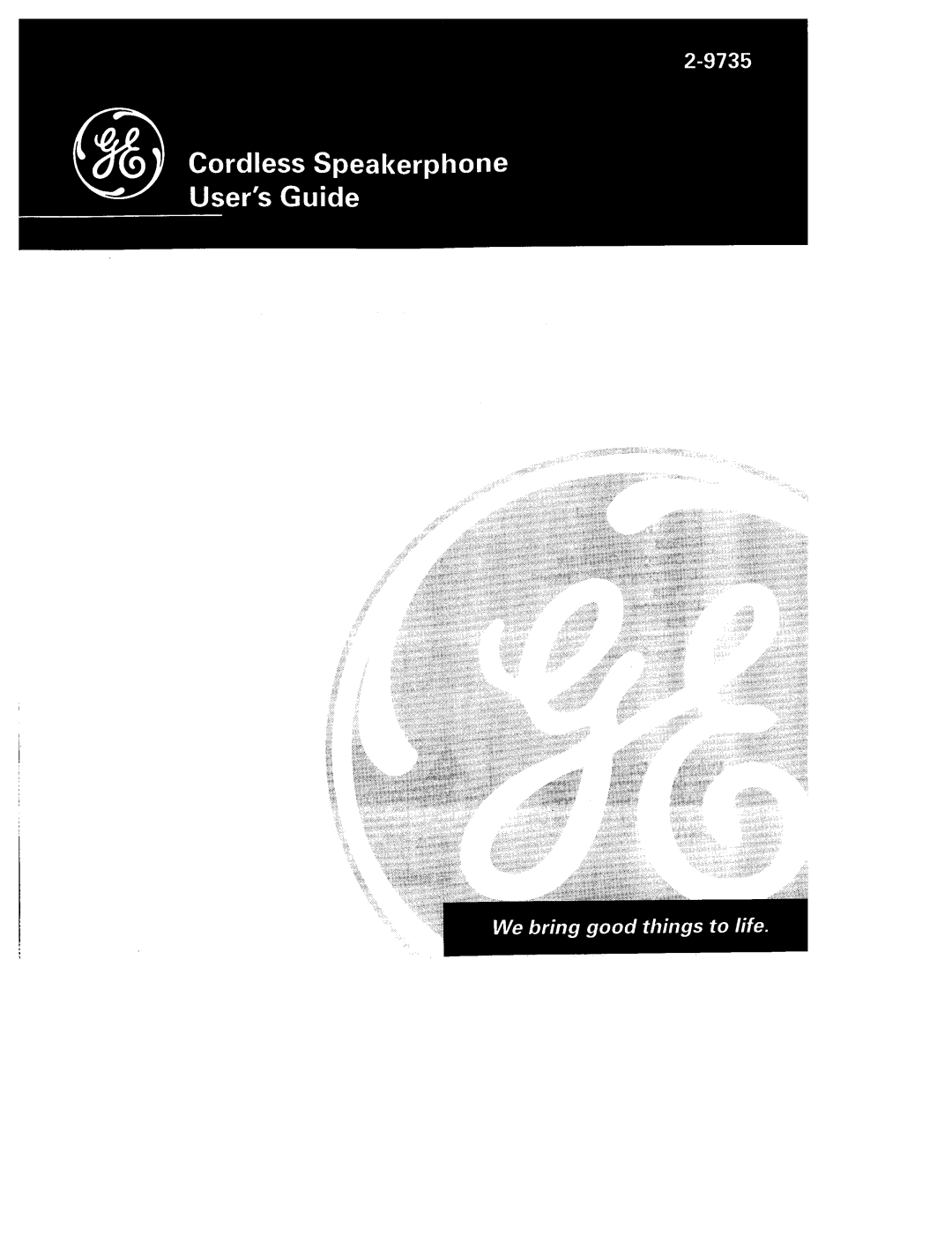 GE 29735 manual 