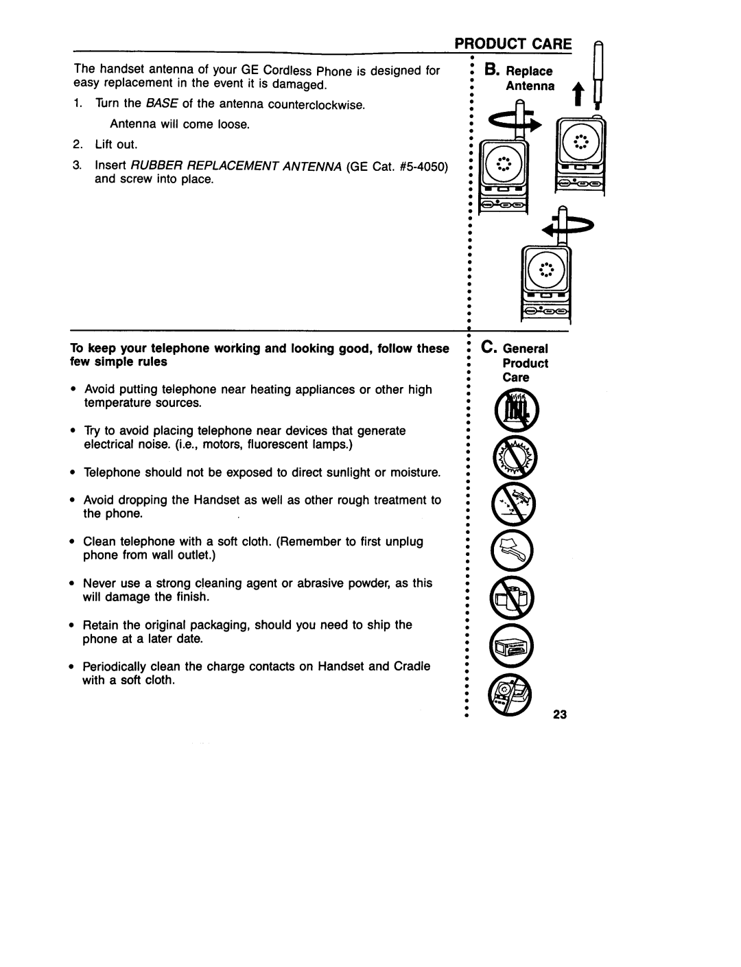 GE 29735 manual 