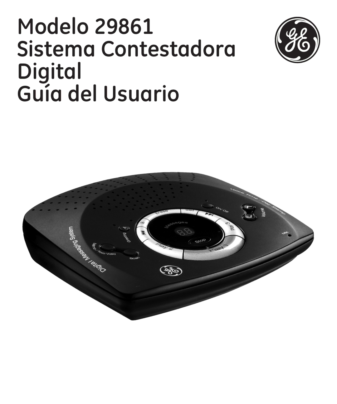 GE manual Modelo 29861 Sistema Contestadora Digital Guía del Usuario 