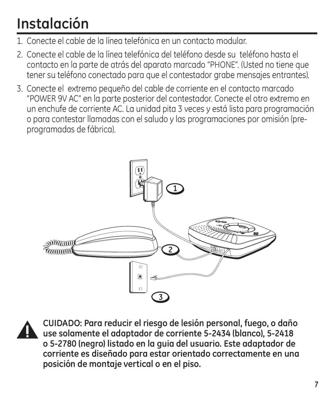 GE 29861 manual Instalación 