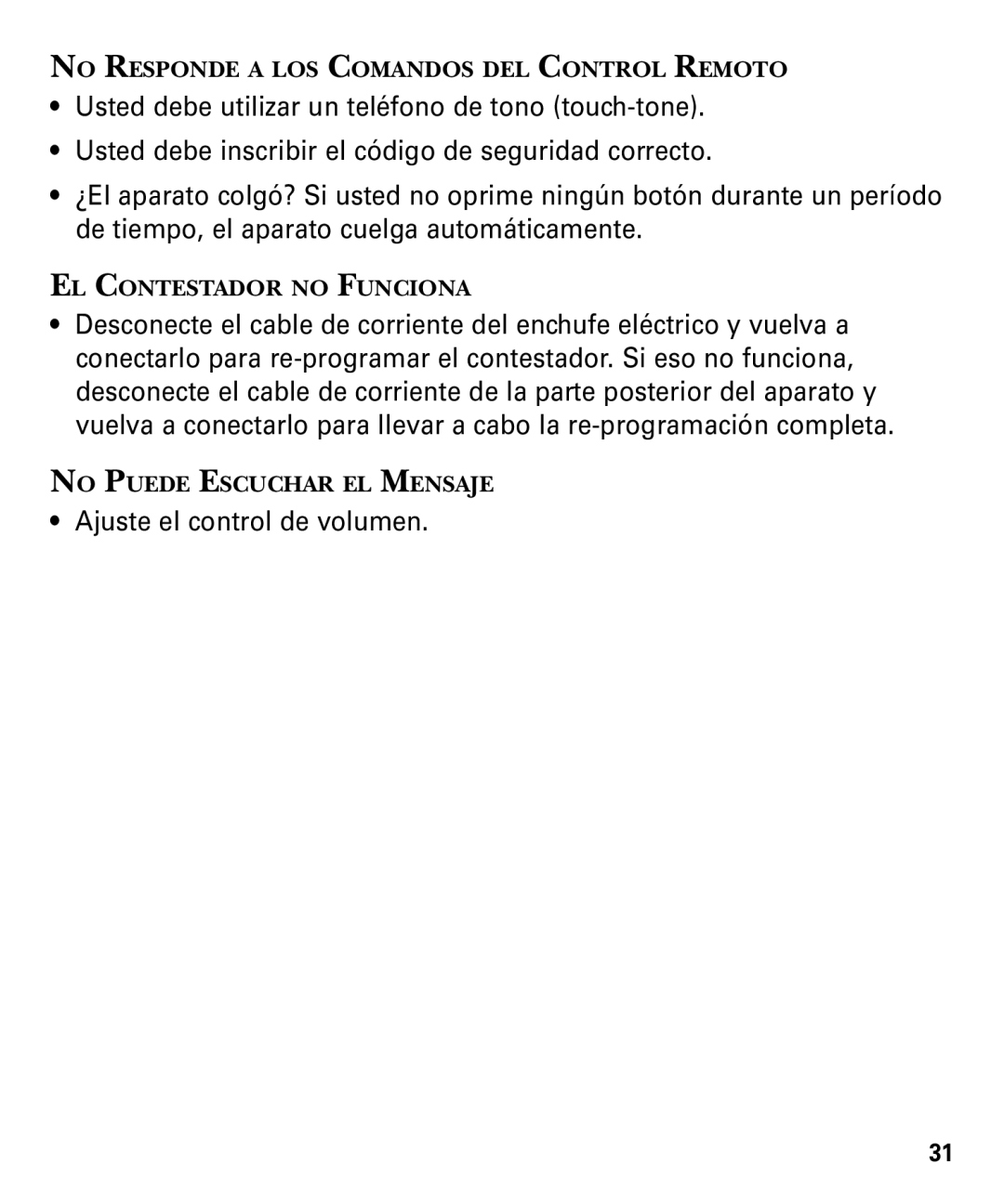 GE 29879 manual Ajuste el control de volumen 