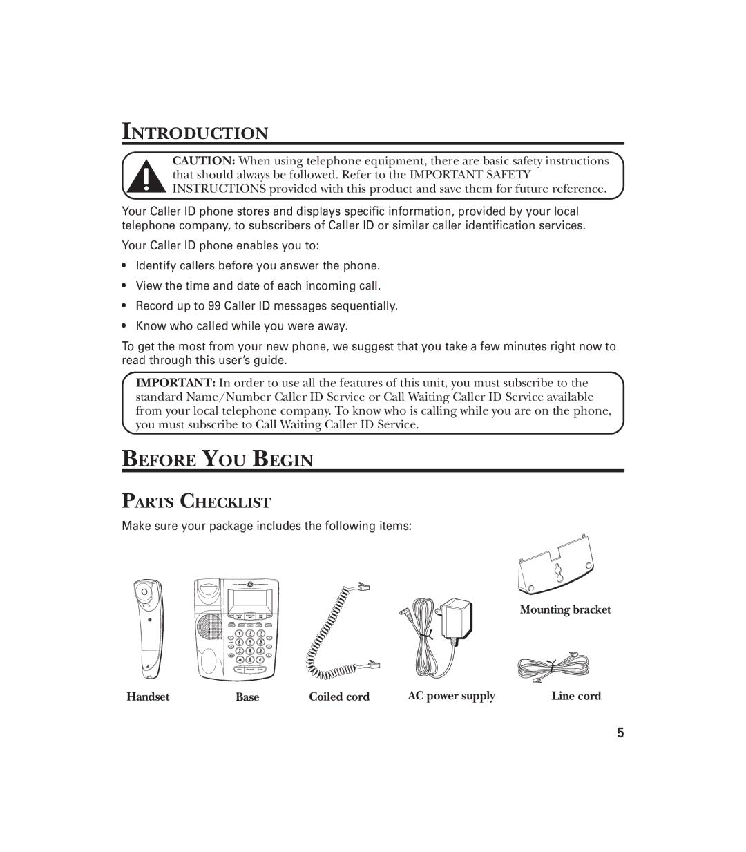 GE 29897 manual Introduction, Before YOU Begin, Parts Checklist 