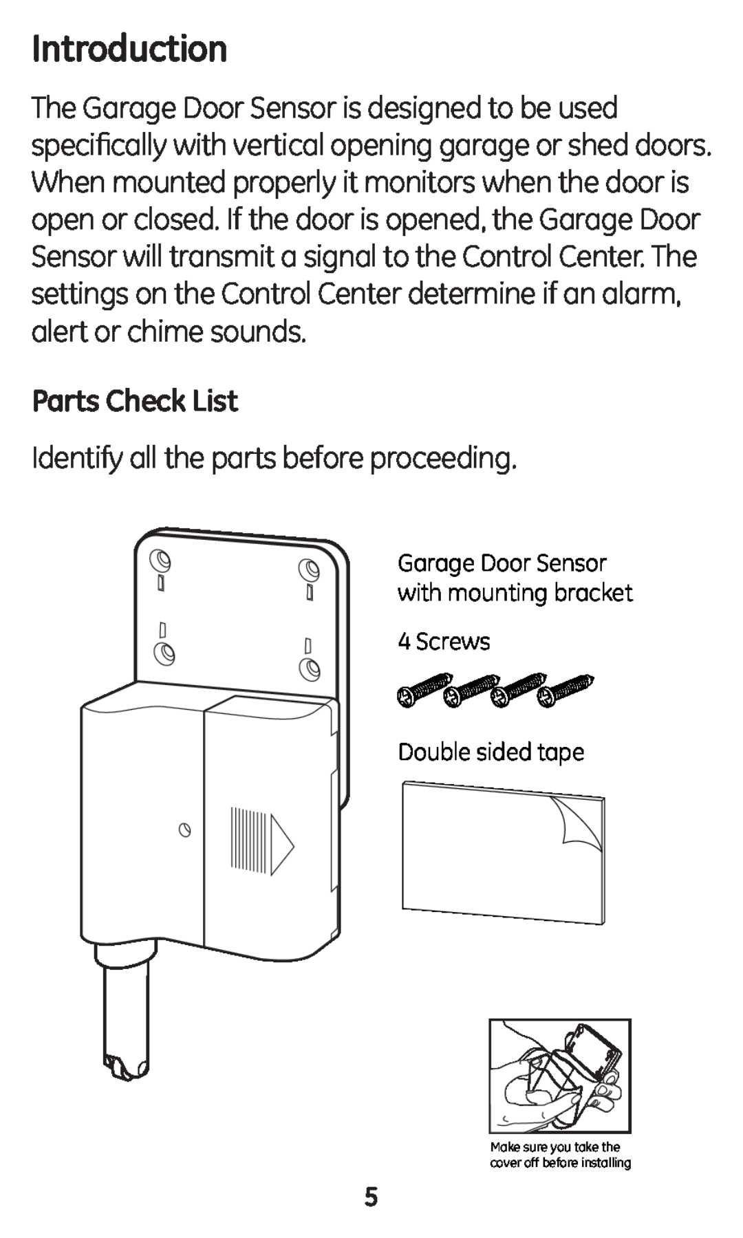 GE 45130 user manual Introduction, Parts Check List 